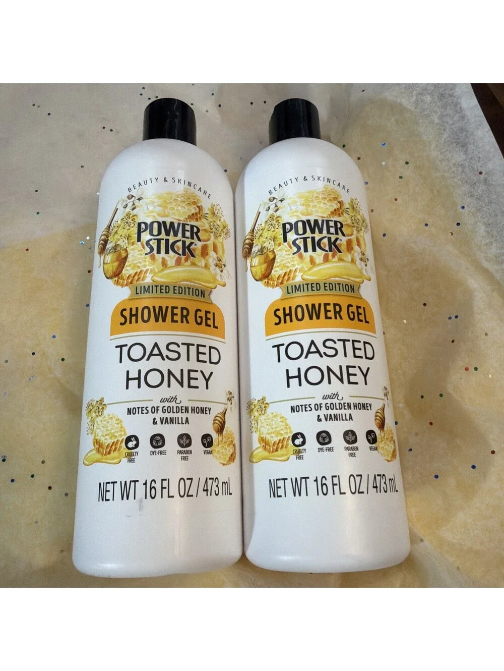 Power Stick Toasted Honey Vanilla Limited Edition Shower Gel 16 fl oz Fast Ship